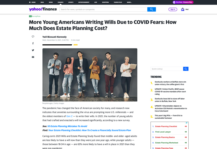 More Young Americans Writing Wills Due To Covid Fears: How Much Does Estate Planning Cost?